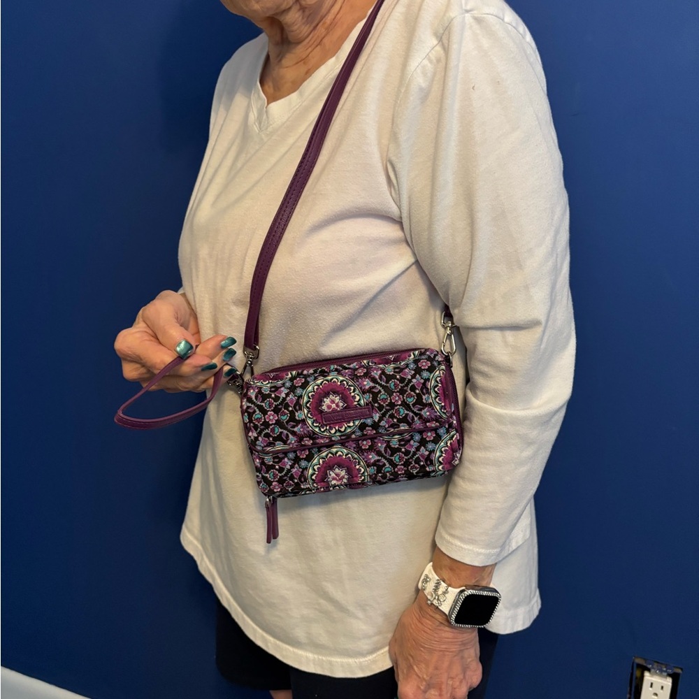 Vera Bradley Purple and Pink Crossbody Bag